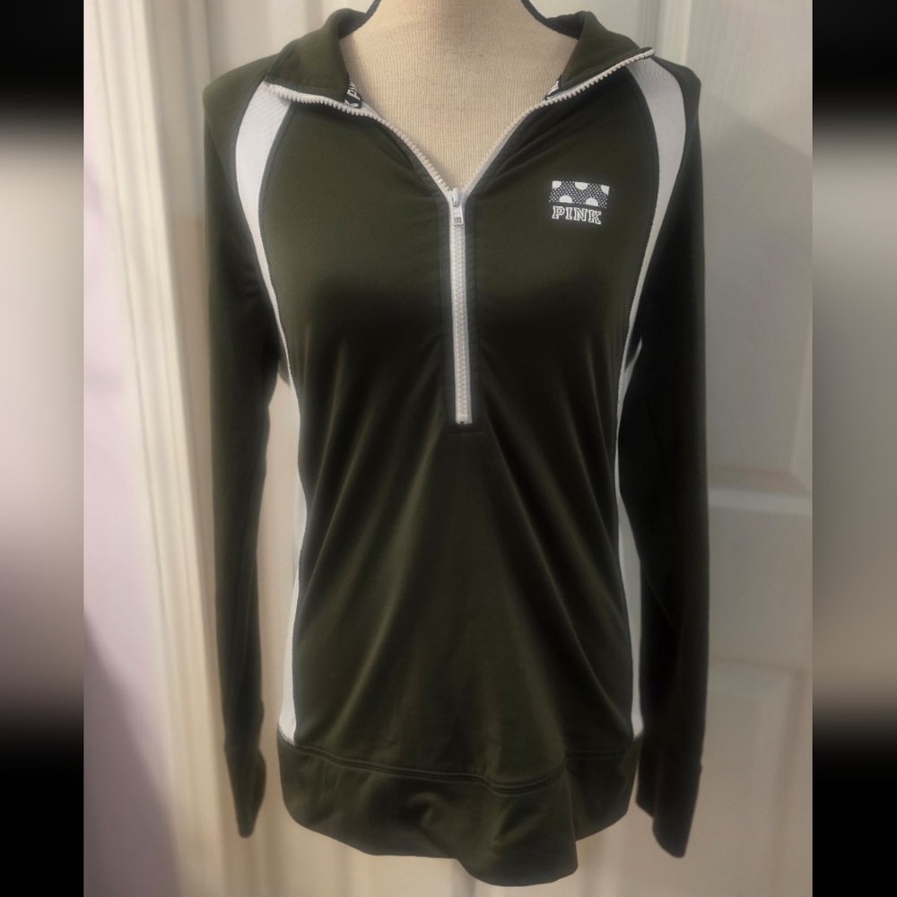 PINK Victoria's Secret 3/4 Zip Up Top